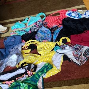several bathing suits